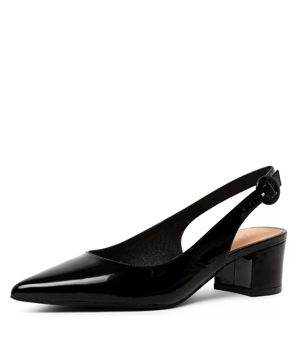 Women TOP END Heels<Abigale Black Patent Leather