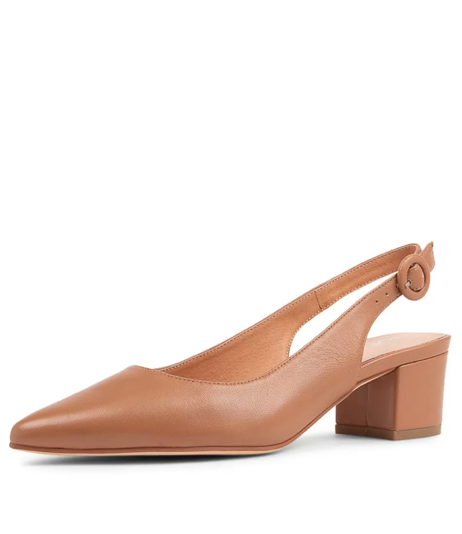 Women TOP END Heels<Abigale Tan Leather Heels