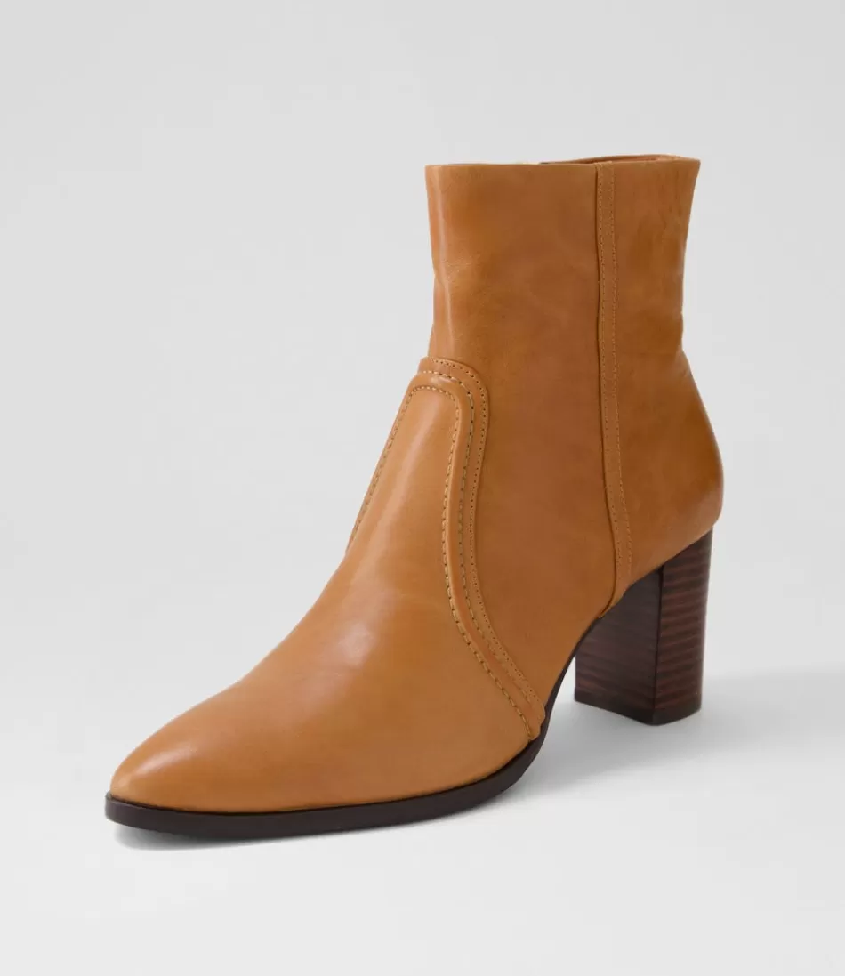 Women DJANGO & JULIETTE Boots<Anahi Cognac Leather Ankle Boots