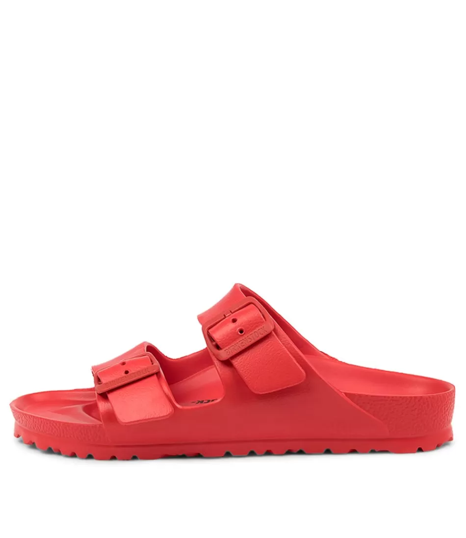 Women BIRKENSTOCK Comfort<Arizona Eva Active Red Eva Slides