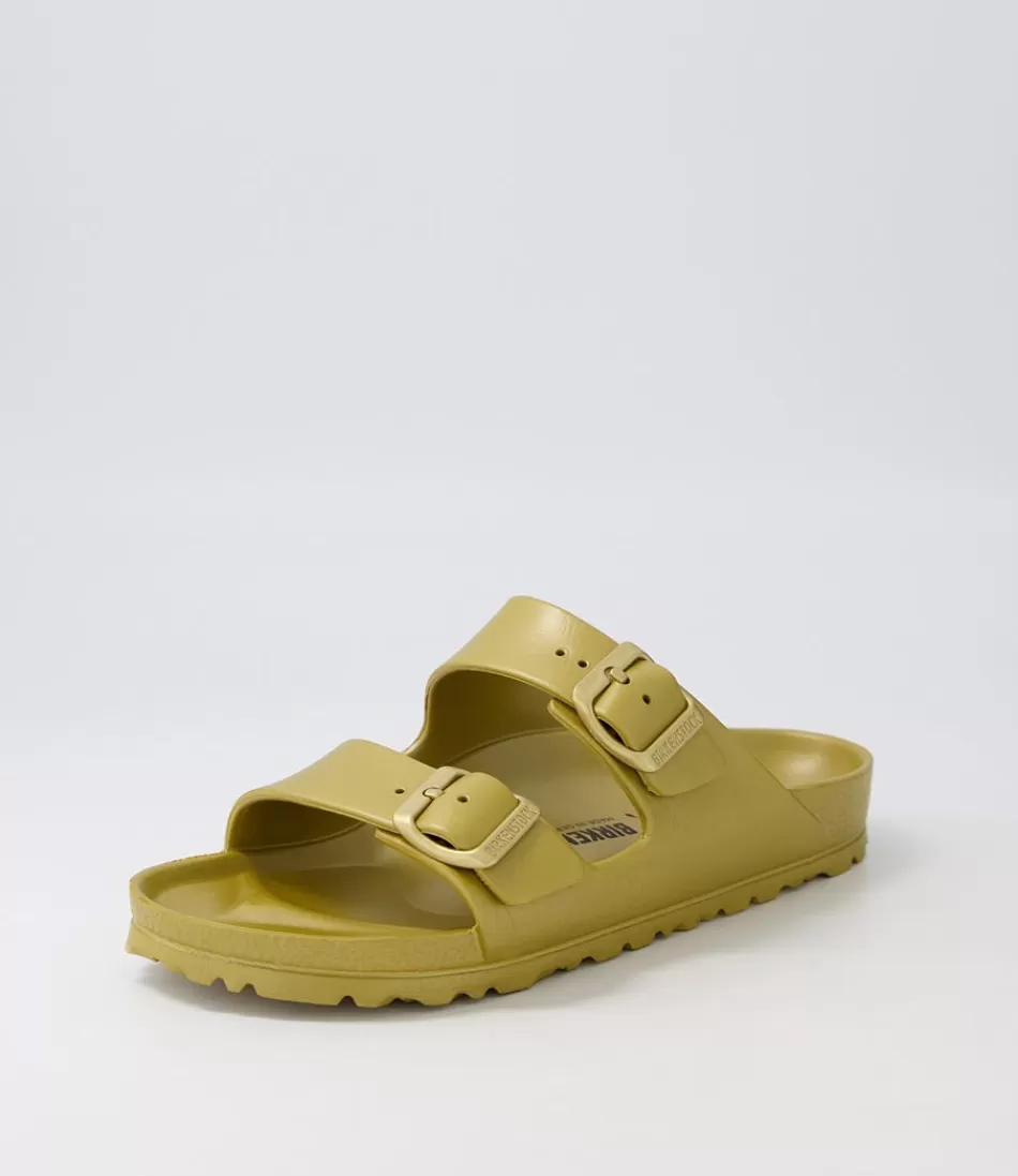 Women BIRKENSTOCK Comfort<Arizona Eva Glamour Gold Eva Slides