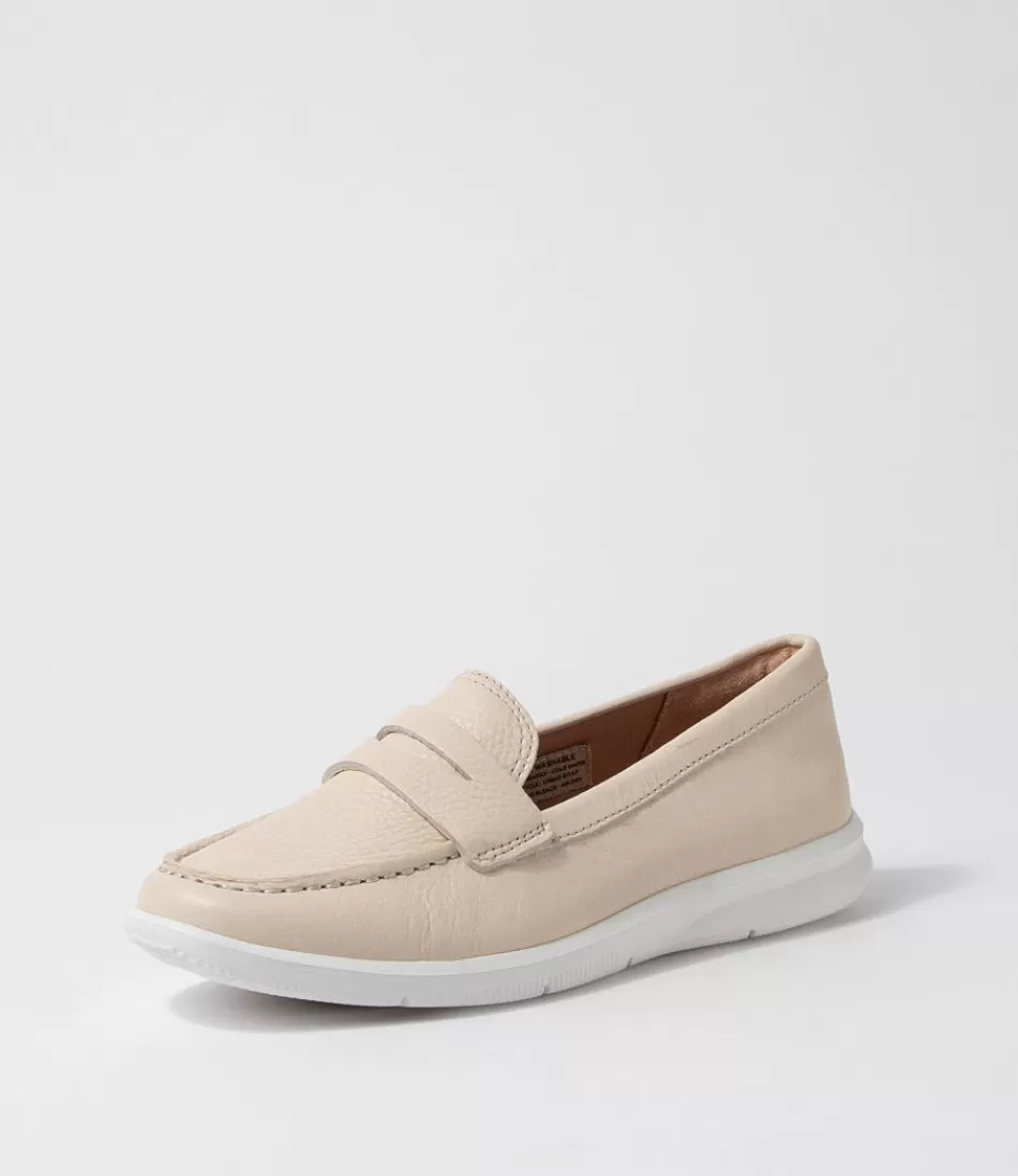 Women ROCKPORT Loafers<Ayva Washable Penny Vanilla Leather Loafers