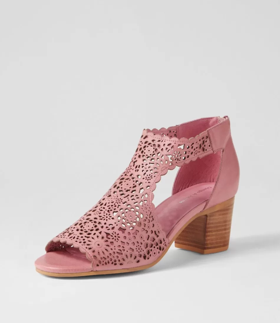 Women DJANGO & JULIETTE Heels<Bames Pretty Pink Leather Sandals