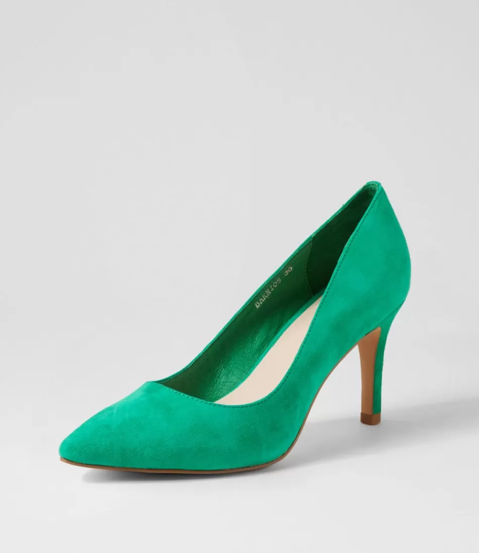 Women TOP END Heels<Barrios New Emerald Suede Heels