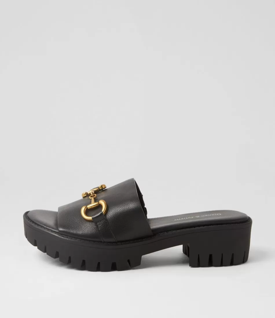 Women DJANGO & JULIETTE Sandals<Belo Black Leather Sandals