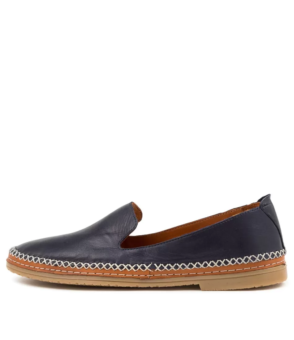 Women DIANA FERRARI Loafers<Bhype Navy Leather