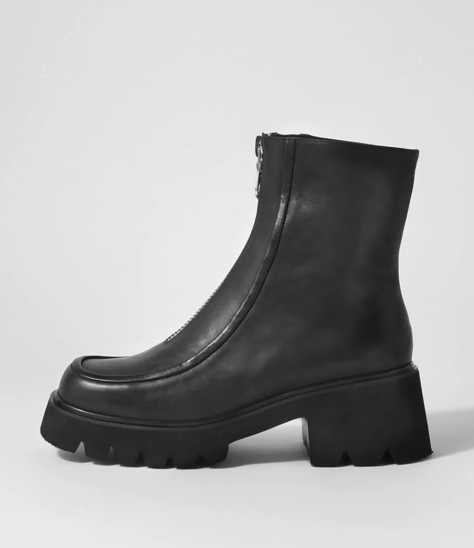 Women DJANGO & JULIETTE Boots<Bilbay Black Leather Ankle Boots