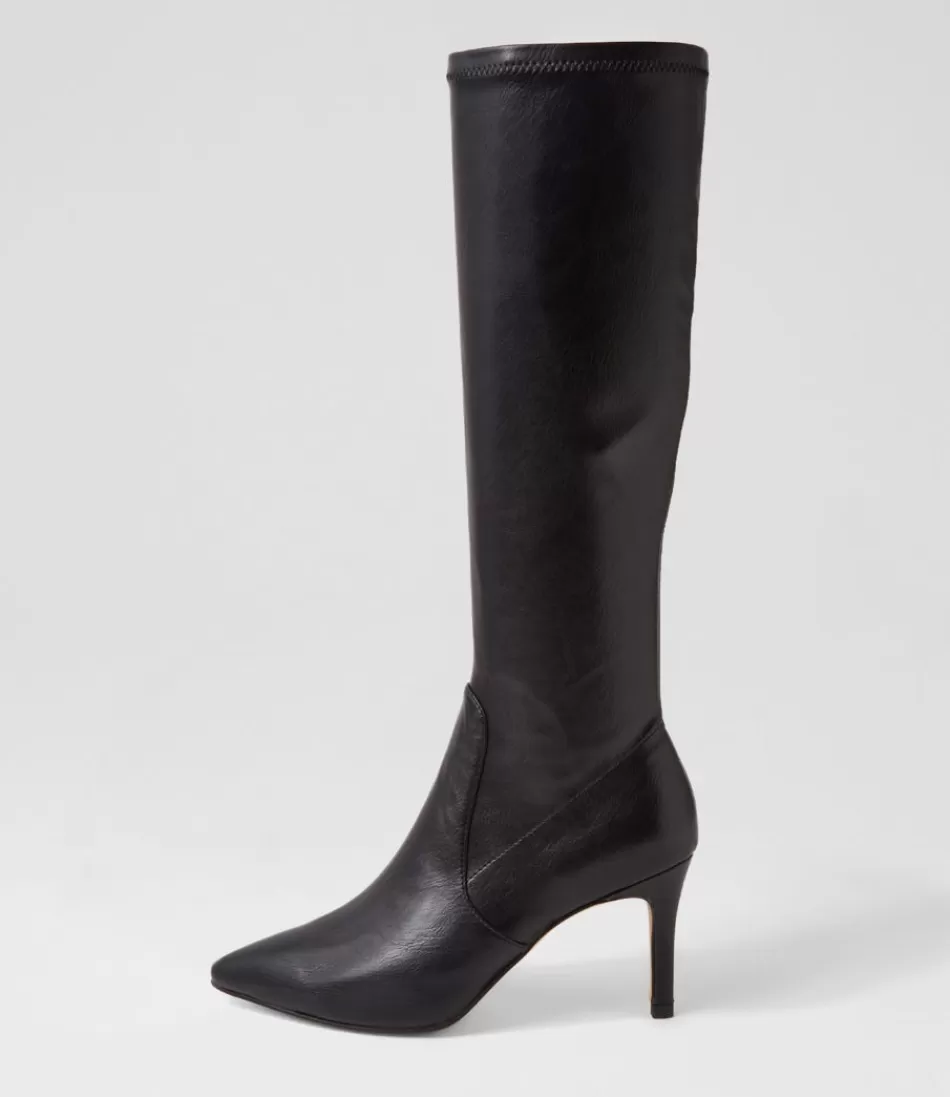 Women TOP END Boots<Boydy Black Stretch Smooth Knee High Boots