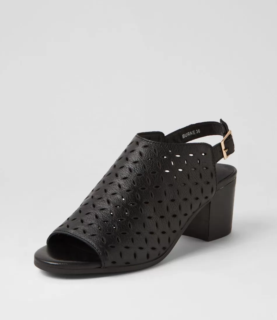 Women DJANGO & JULIETTE Heels<Burne Black Leather Sandals