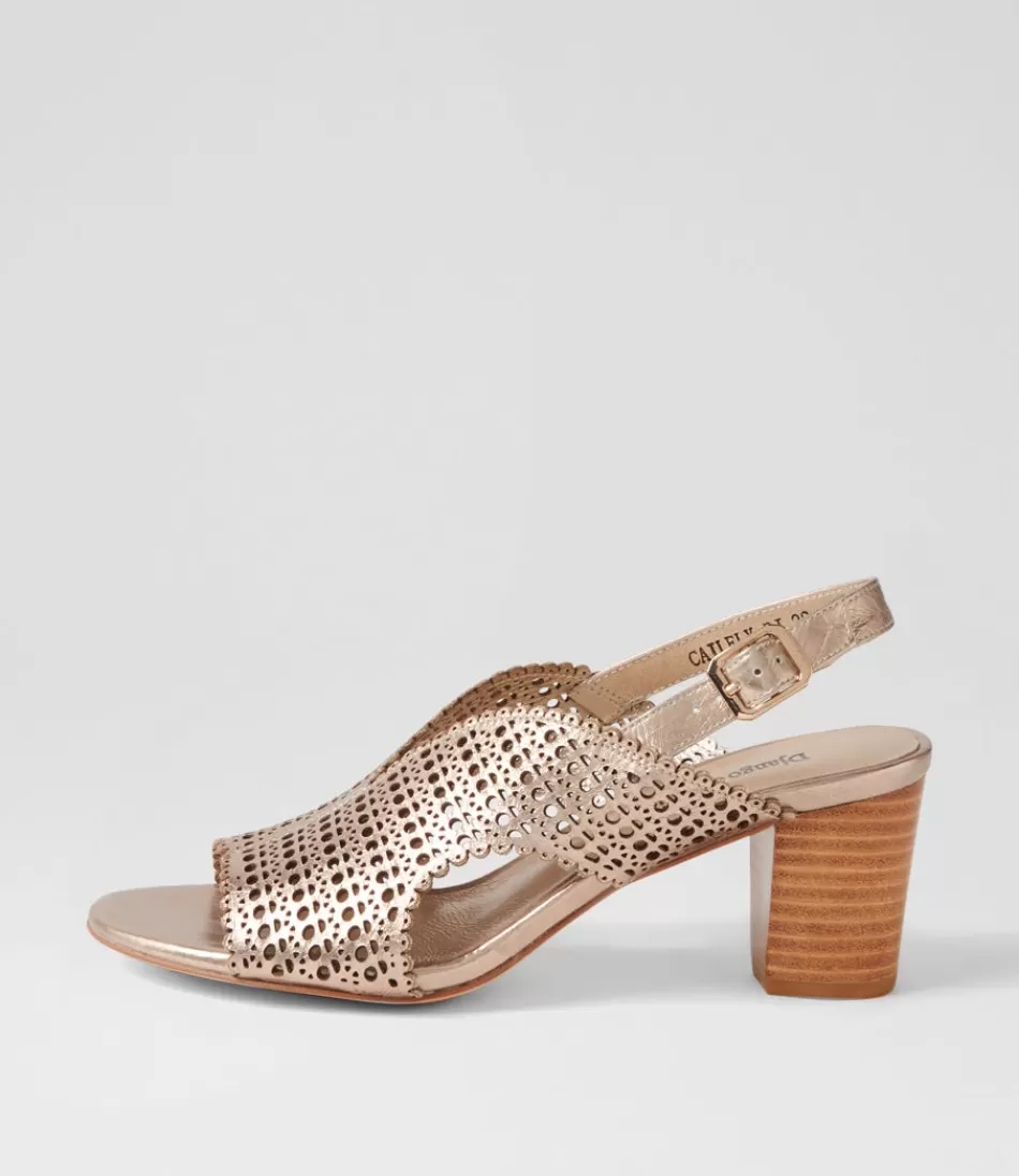 Women DJANGO & JULIETTE Heels<Cailely Champagne Shrunken Leather Sandals