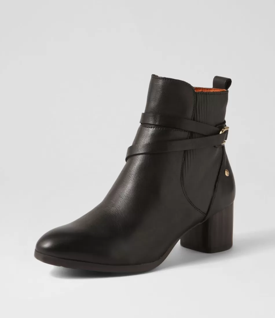 Women PIKOLINOS Boots<Calafat 41 Black Leather Chelsea Boots