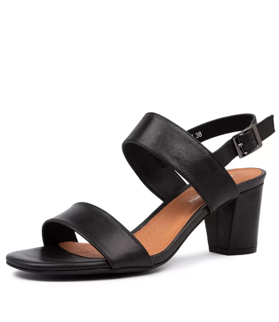 Women DJANGO & JULIETTE Heels<Calons Black Leather