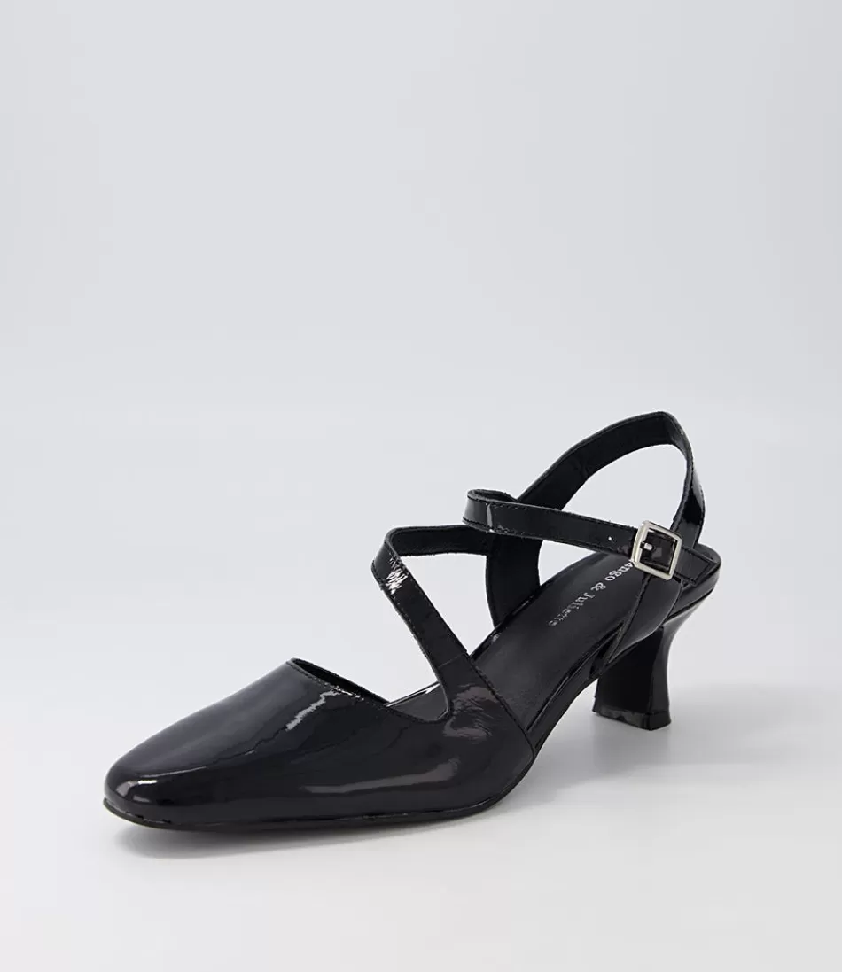 Women DJANGO & JULIETTE Heels<Charissa Black Patent Leather Heels