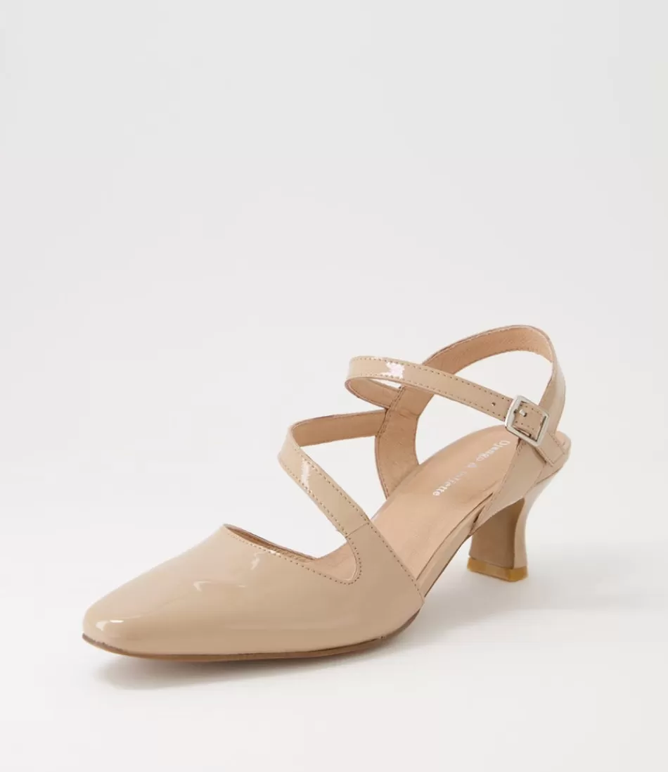 Women DJANGO & JULIETTE Heels<Charissa Camel Patent Leather Heels