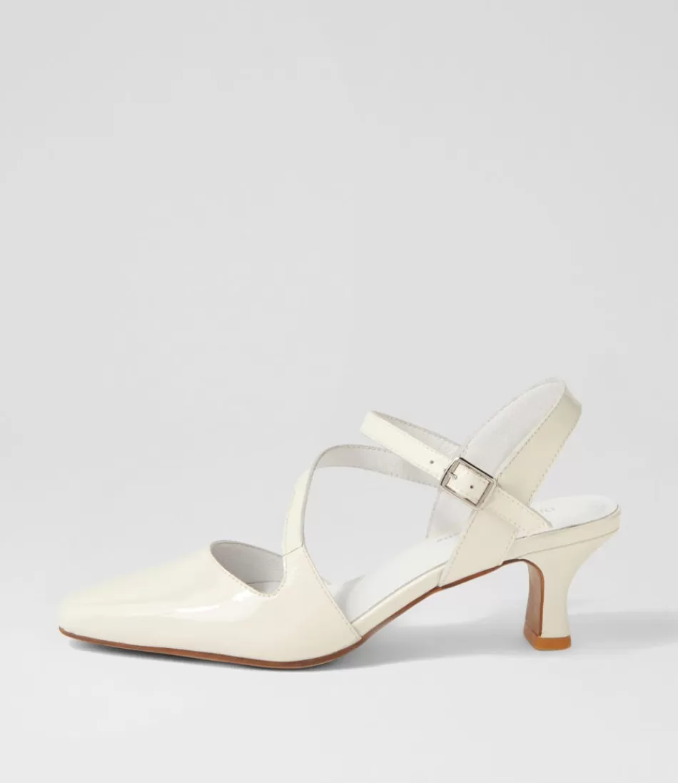 Women DJANGO & JULIETTE Heels<Charissa Ivory Patent Leather Heels