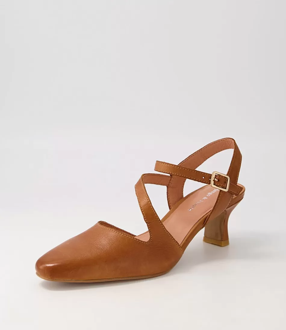 Women DJANGO & JULIETTE Heels<Charissa Tan Leather Heels