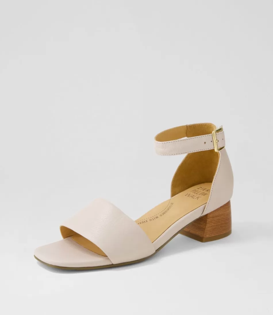 Women ZIERA Heels<Clairest W Nude Leather Sandals