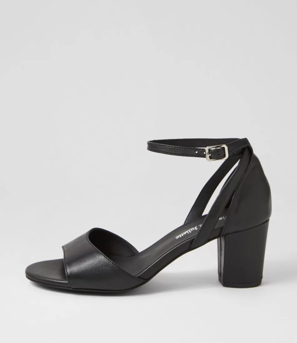 Women DJANGO & JULIETTE Heels<Cobey Black Leather Sandals