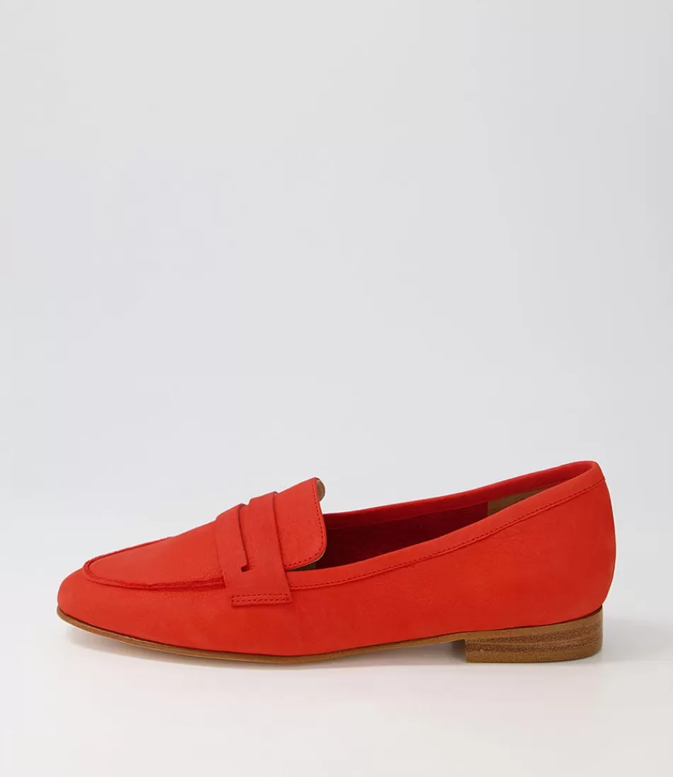 Women EOS Loafers<Coco Aperol Leather Loafers