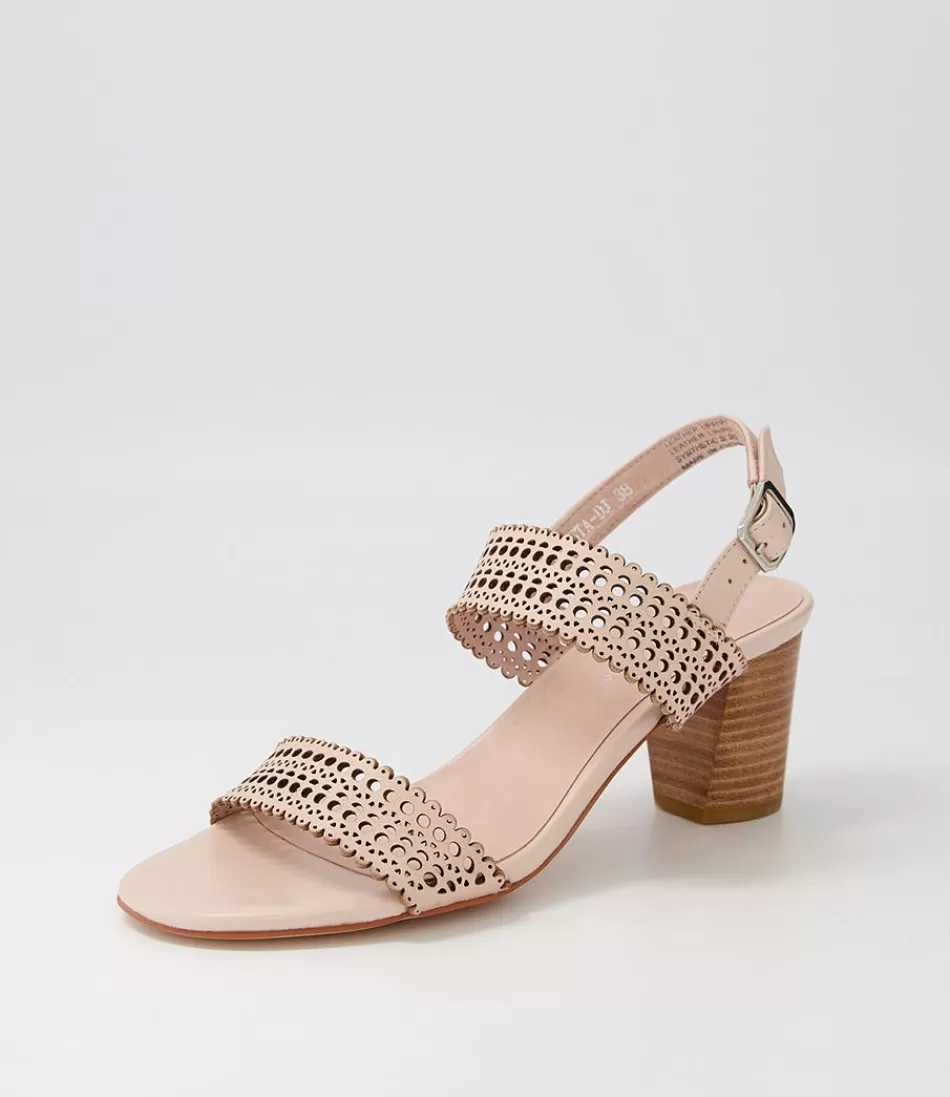 Women DJANGO & JULIETTE Heels<Crista Nude Leather Sandals