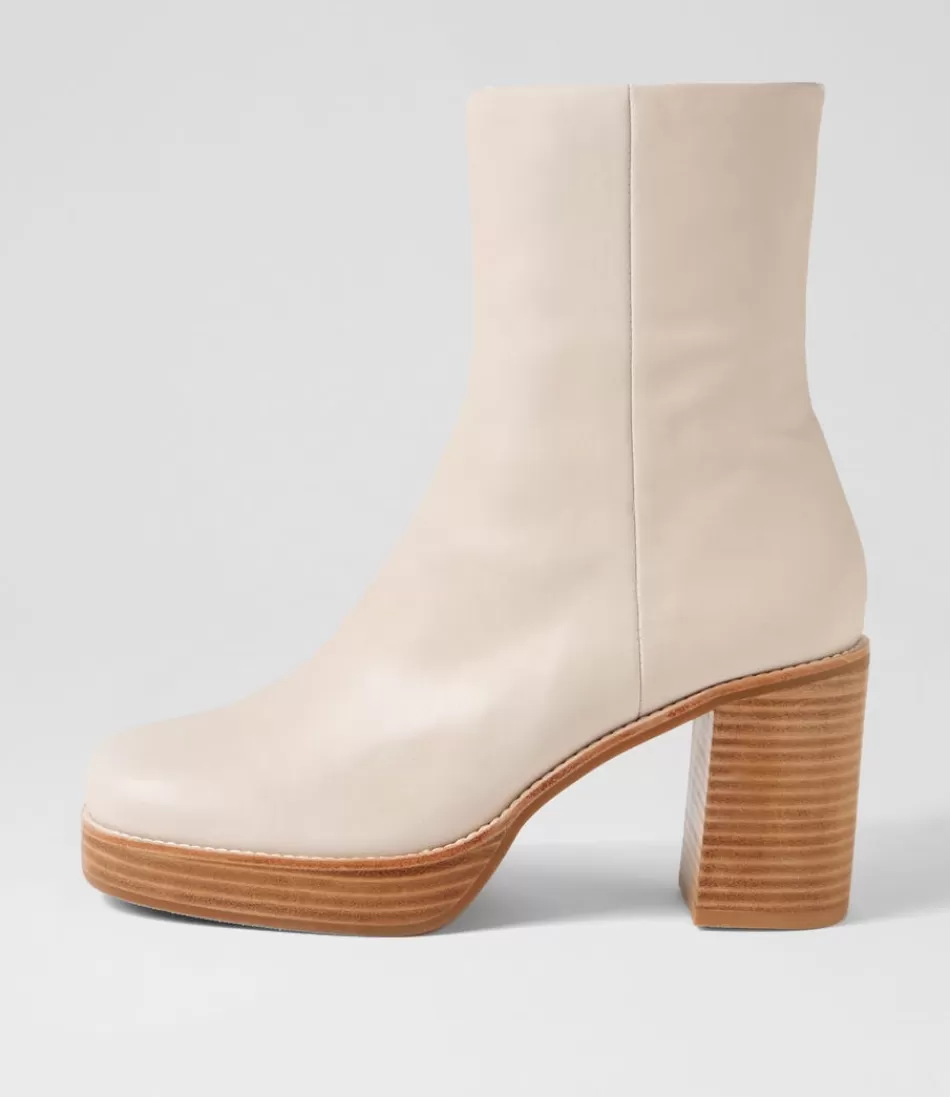 Women TOP END Boots<Daneka Almond Leather Ankle Boots