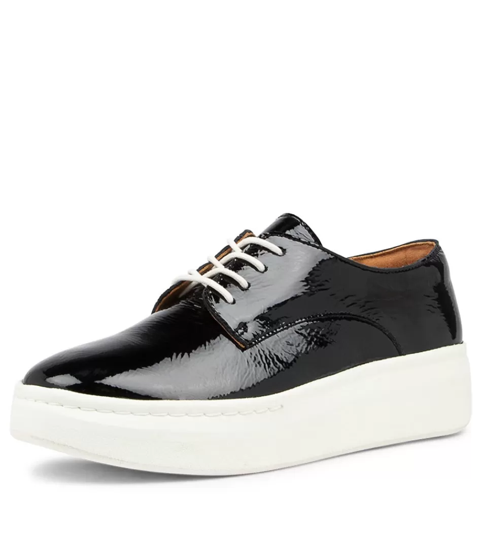 Women ROLLIE Sneakers<Derby City I Black Patent Leather Sneakers