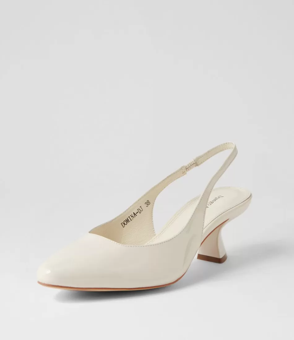 Women DJANGO & JULIETTE Heels<Domina Ivory Patent Leather Heels