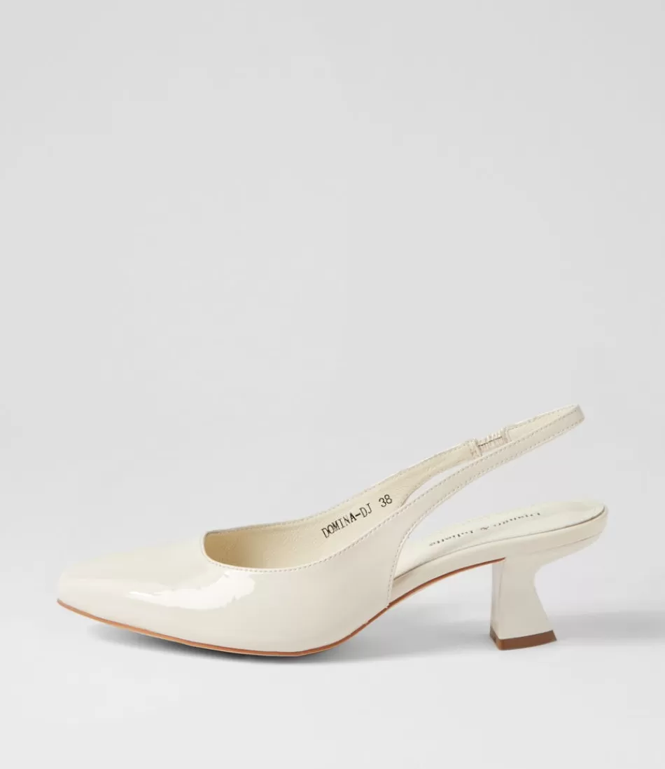 Women DJANGO & JULIETTE Heels<Domina Ivory Patent Leather Heels