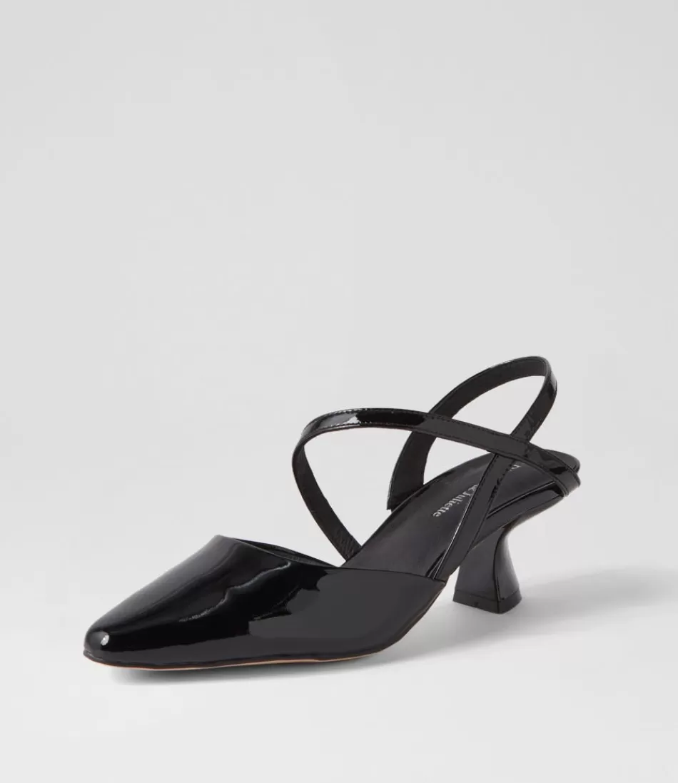 Women DJANGO & JULIETTE Heels<Dovie Black Patent Leather Heels