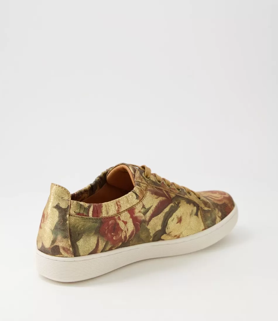 Women DJANGO & JULIETTE Sneakers<Durst Vintage Metal Floral Leather Sneakers