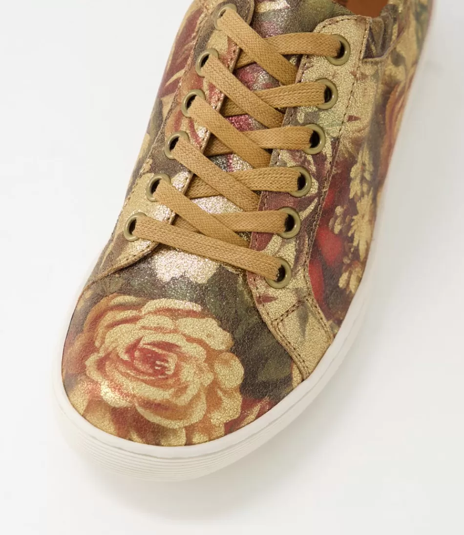 Women DJANGO & JULIETTE Sneakers<Durst Vintage Metal Floral Leather Sneakers
