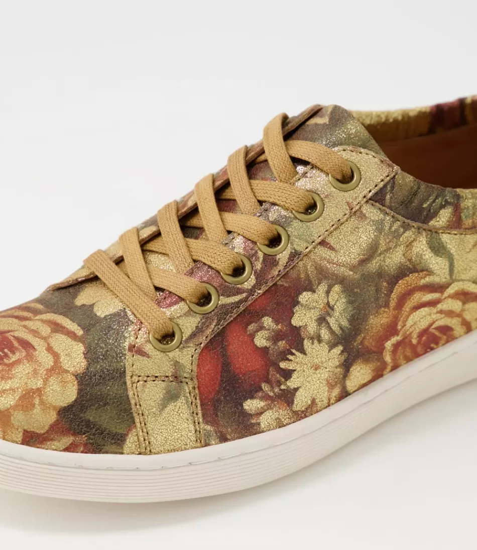 Women DJANGO & JULIETTE Sneakers<Durst Vintage Metal Floral Leather Sneakers