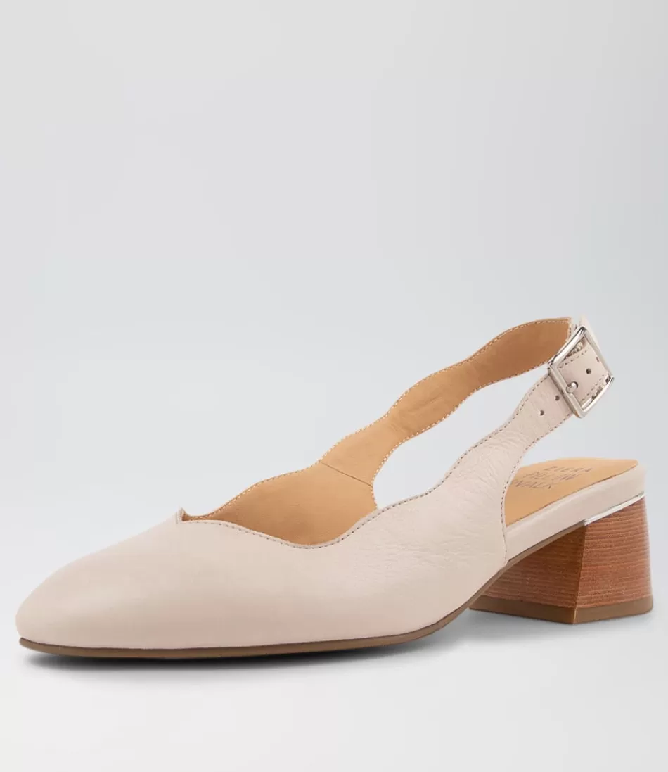 Women ZIERA Heels<Ebbiez W Nude Leather Heels