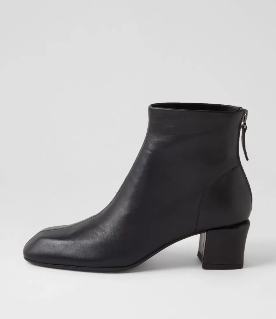 Women TOP END Boots<Elliza Black Leather Ankle Boots