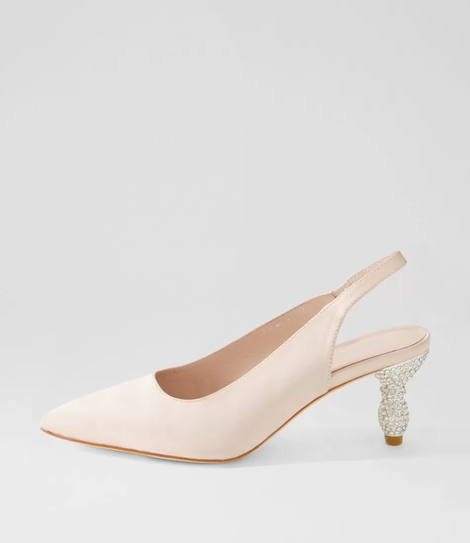 Women DJANGO & JULIETTE Heels<Espen Nude Satin Heels