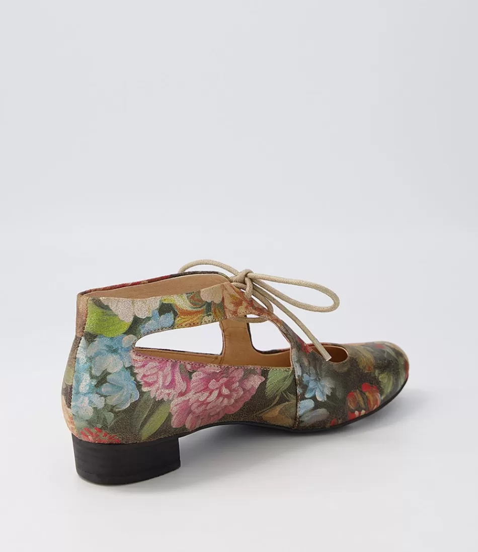 Women DJANGO & JULIETTE Flats<Ewing Vintage Metal Floral Leather Flat Shoes