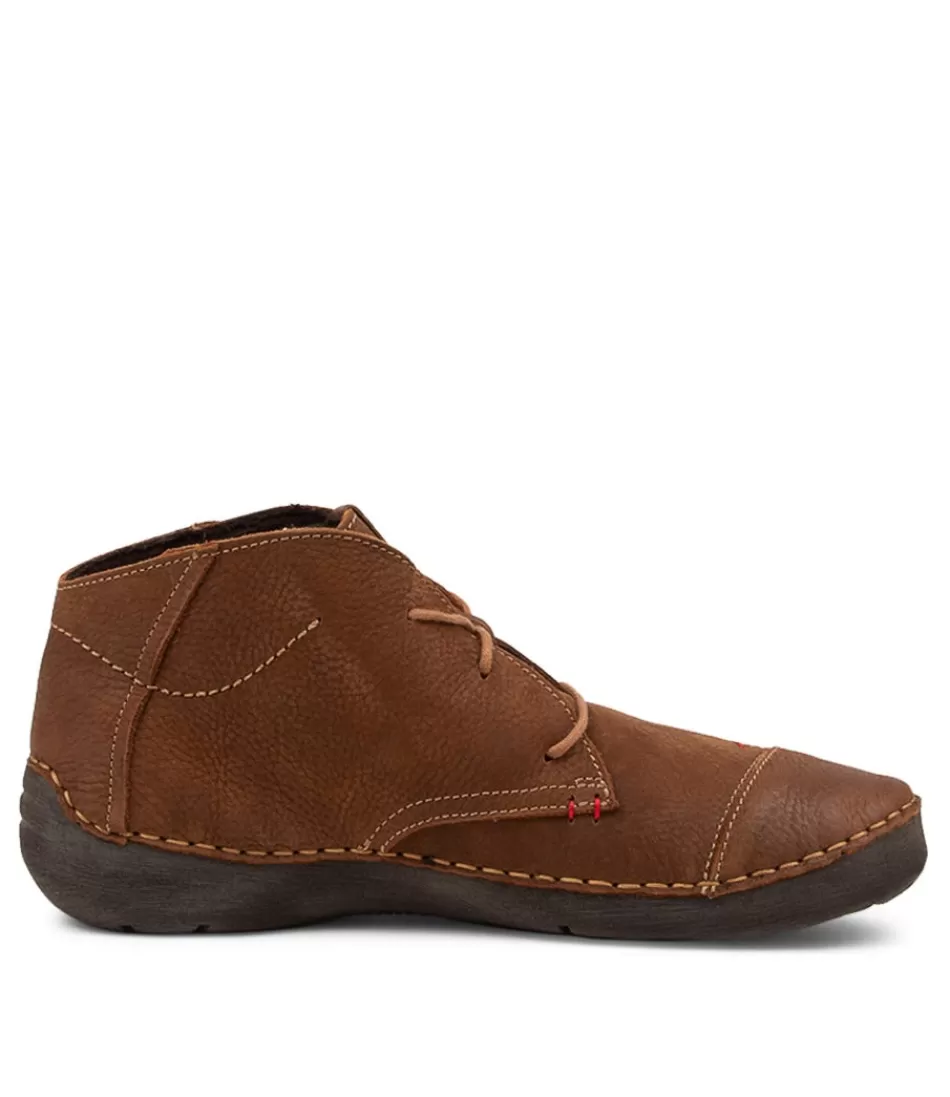 Women JOSEF SEIBEL Boots<Fergey 18 Castagne Leather Ankle Boots