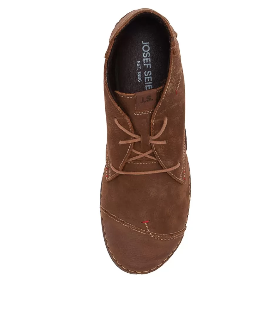 Women JOSEF SEIBEL Boots<Fergey 18 Castagne Leather Ankle Boots