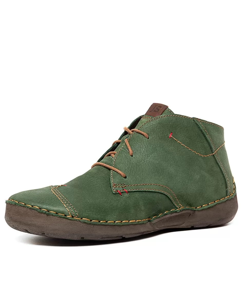 Women JOSEF SEIBEL Boots<Fergey 18 Green Leather