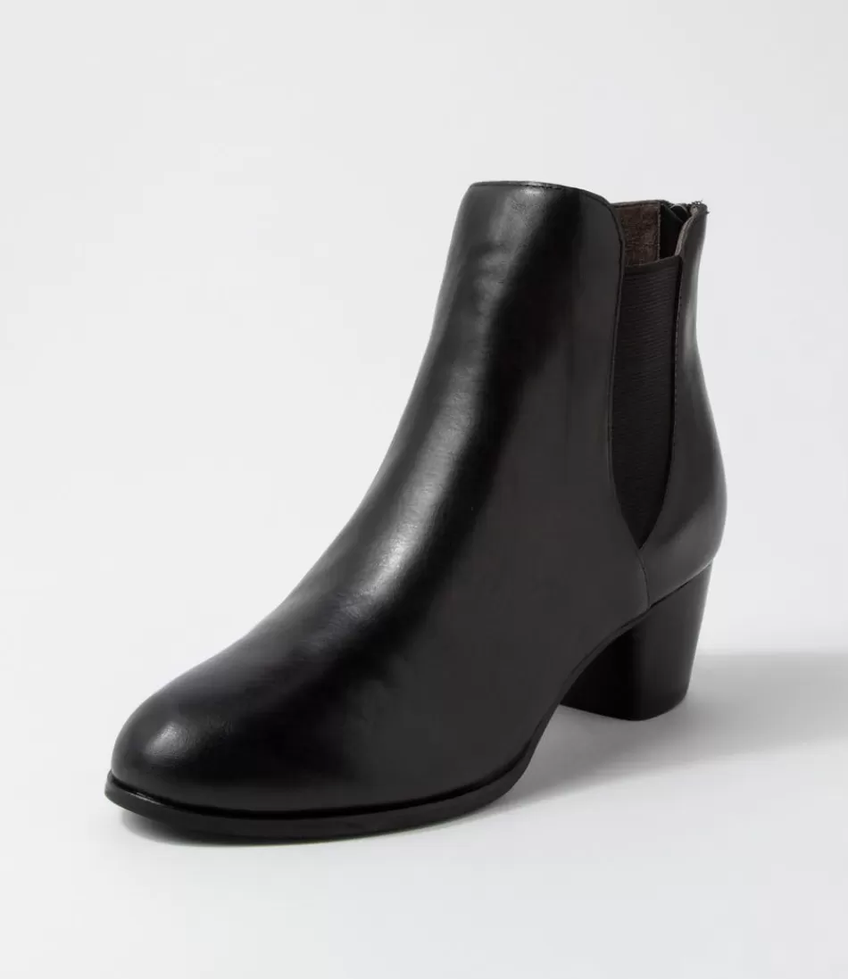 Women ZIERA Boots<Gadore W Black Leather Chelsea Boots