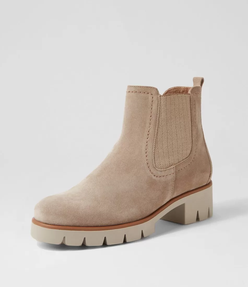 Women GABOR Boots<Gluck Dust Suede Chelsea Boots