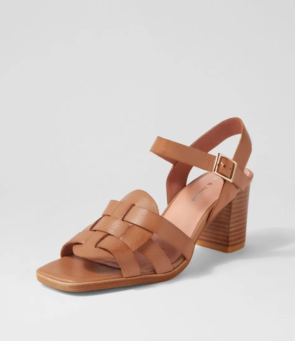 Women DJANGO & JULIETTE Heels<Hafsa Cognac Leather Sandals