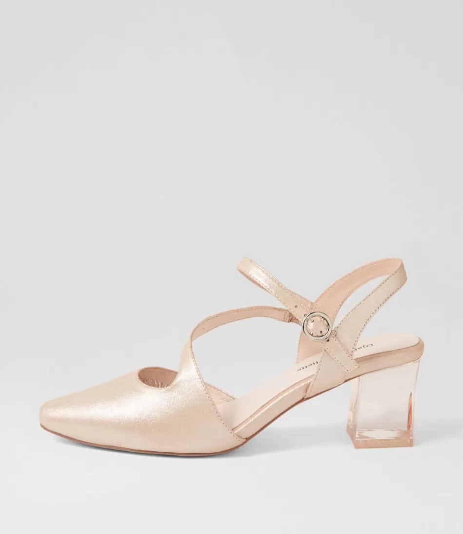 Women DJANGO & JULIETTE Heels<Halian Nude Shimmer Leather Heels