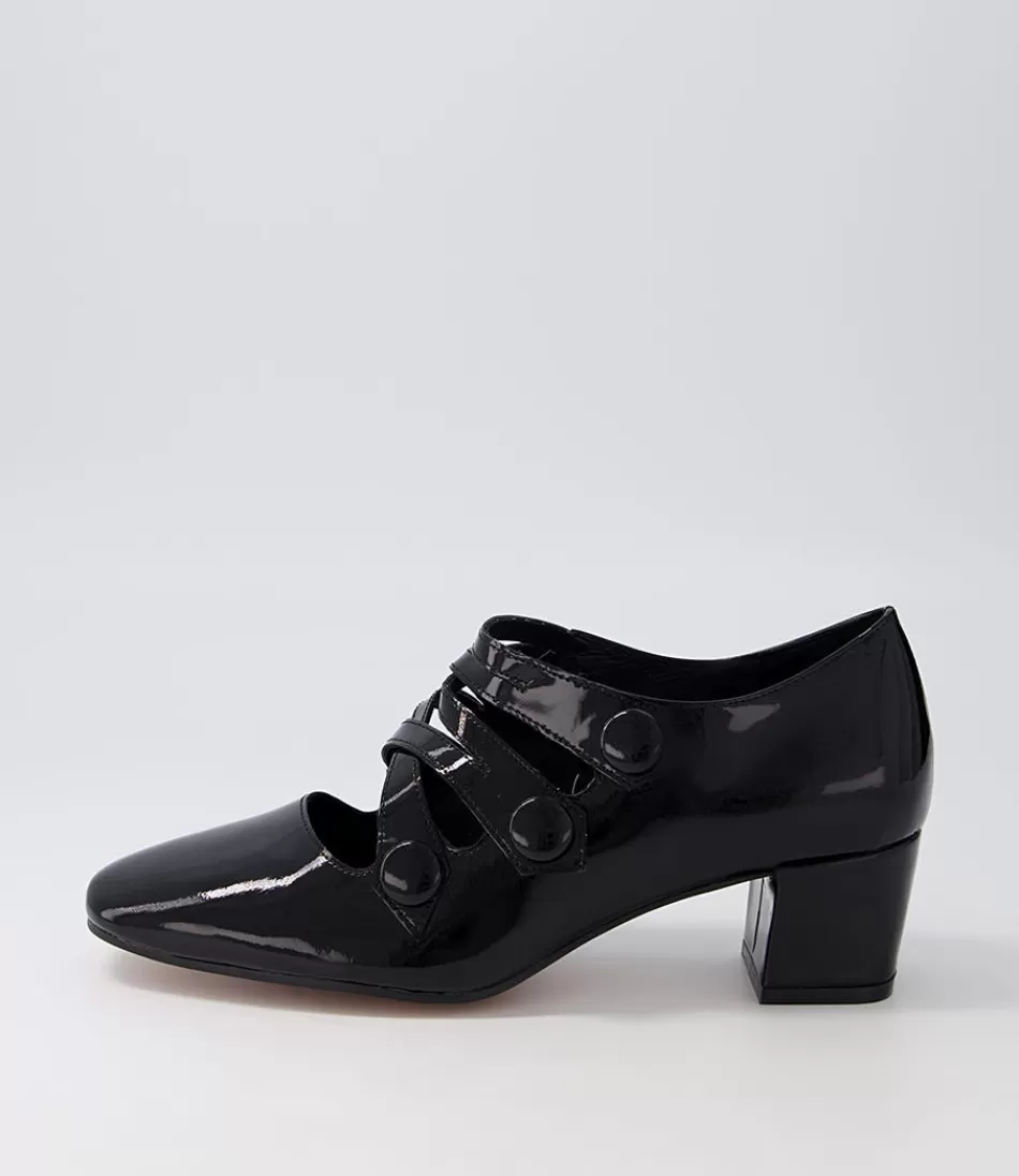 Women DJANGO & JULIETTE Heels<Hannon Black Patent Leather Heels