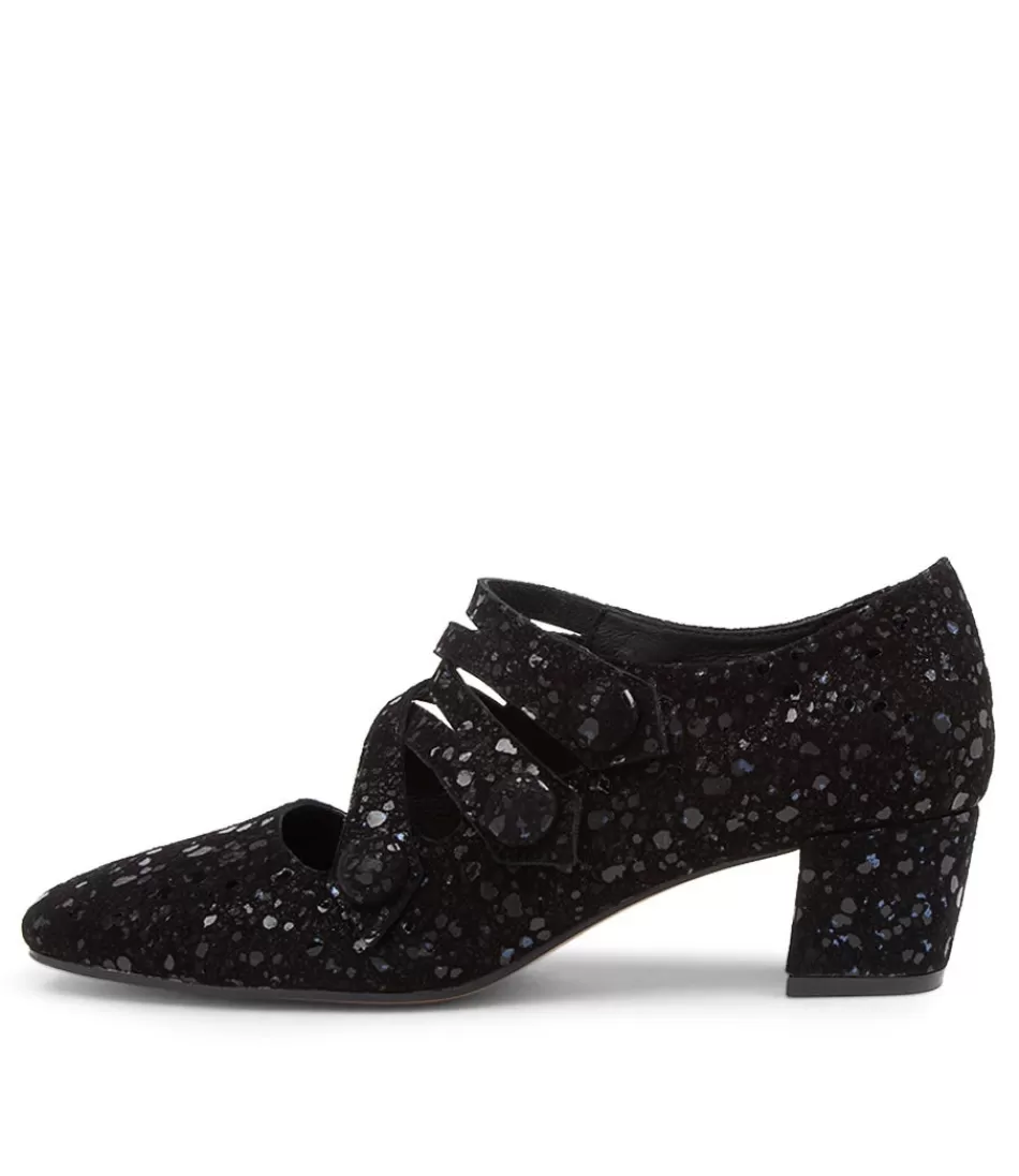 Women DJANGO & JULIETTE Heels<Hannon Dj Black Sparkle Suede