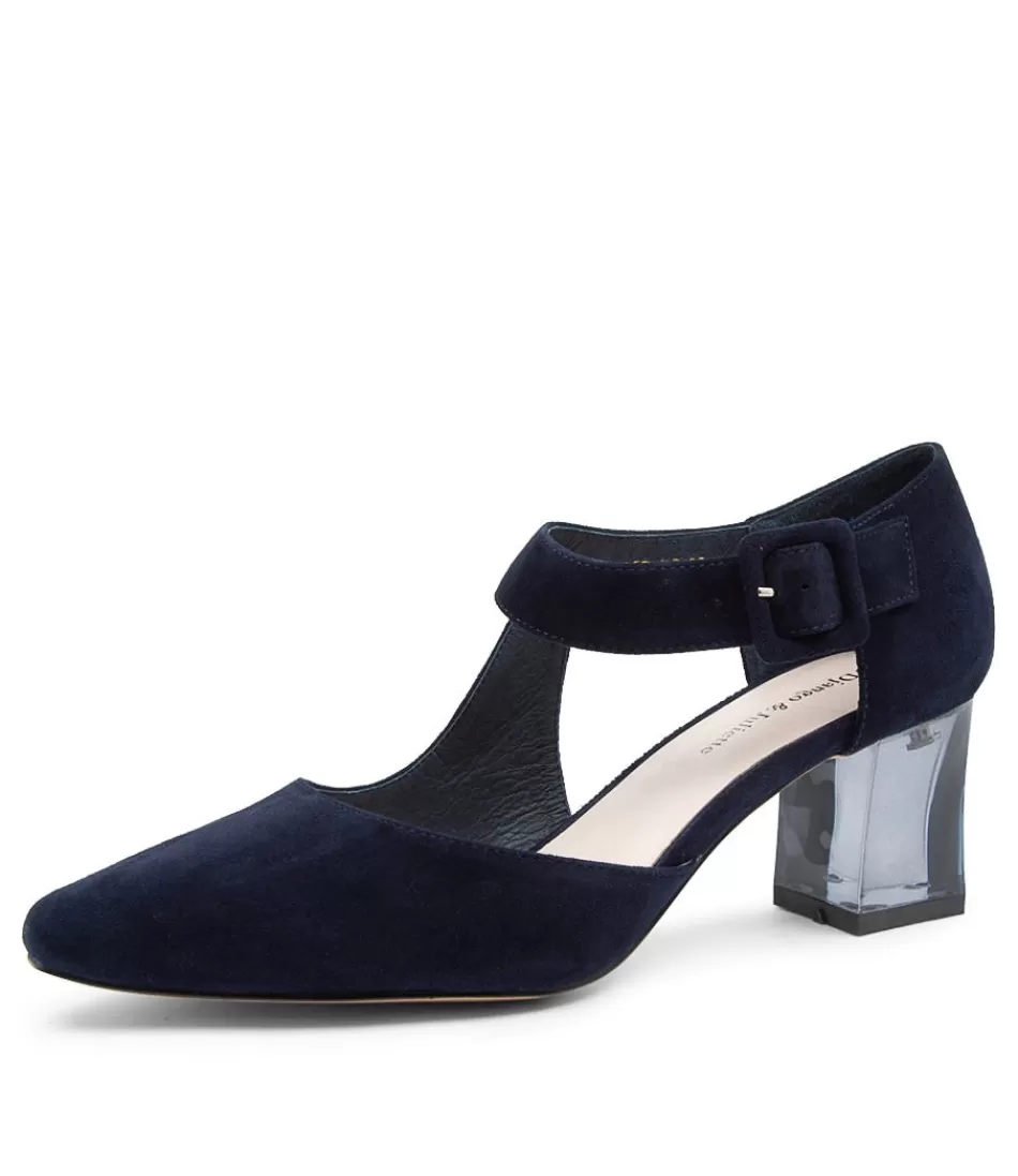 Women DJANGO & JULIETTE Heels<Happie Dj Navy Suede