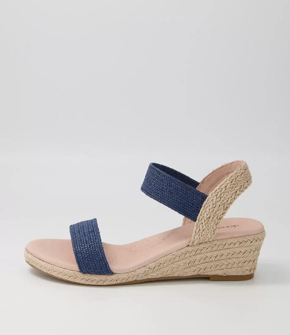 Women DIANA FERRARI Espadrilles<Havan Navy Weave Elastic Espadrilles