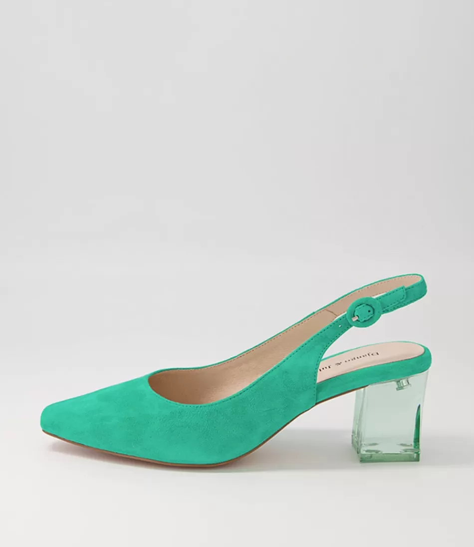 Women DJANGO & JULIETTE Heels<Hinnis Light Emerald Suede Heels