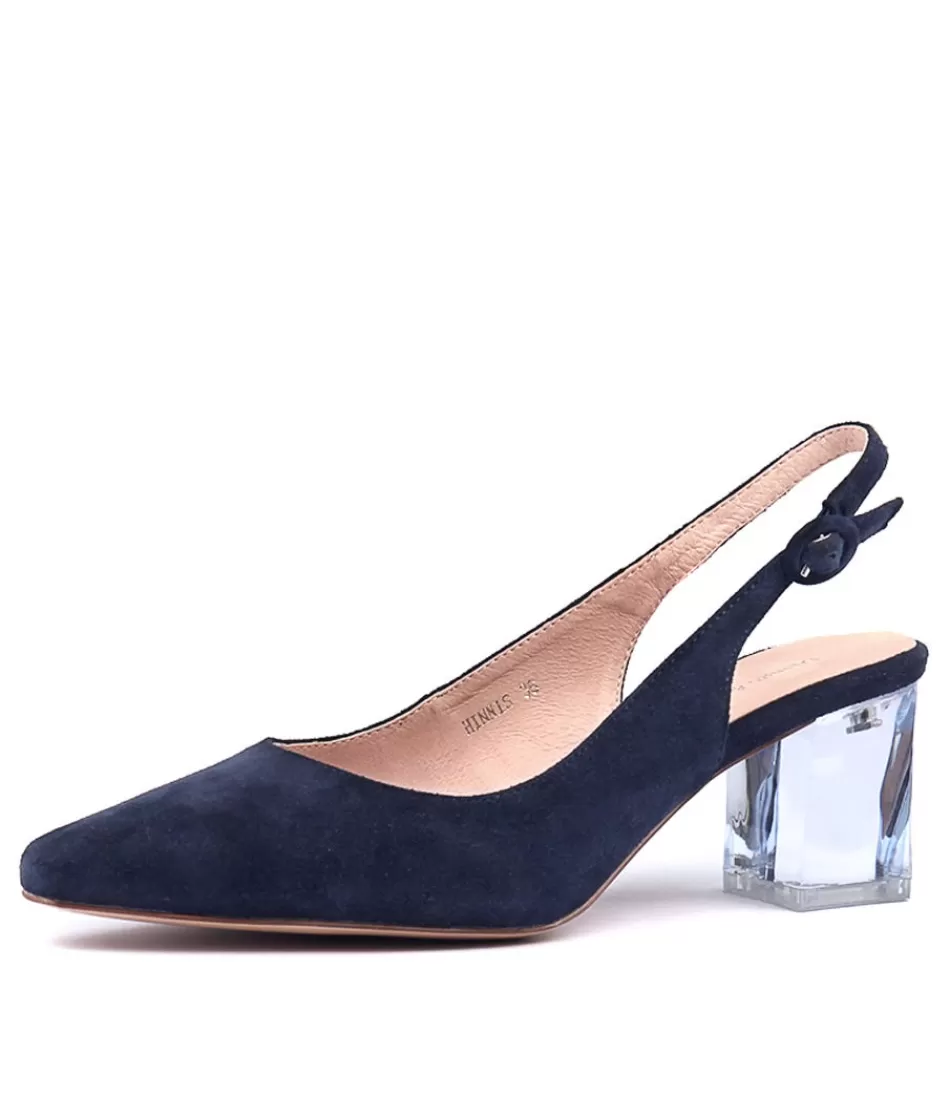 Women DJANGO & JULIETTE Heels<Hinnis Navy Suede