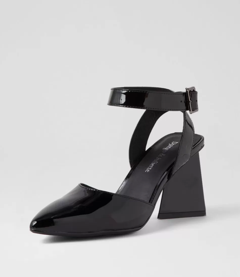 Women DJANGO & JULIETTE Heels<Hisa Black Patent Leather Heels